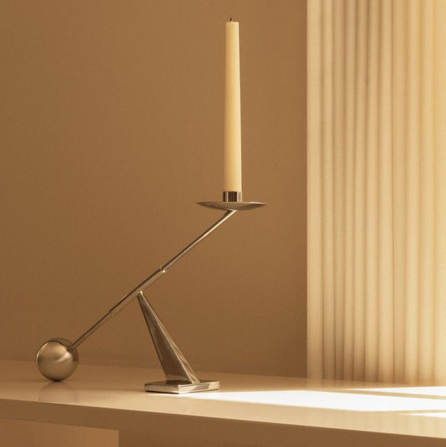 Interconnect Kerzenhalter chrom small 25,5 x 42,5 cm - AUDO - DesignWe.Love