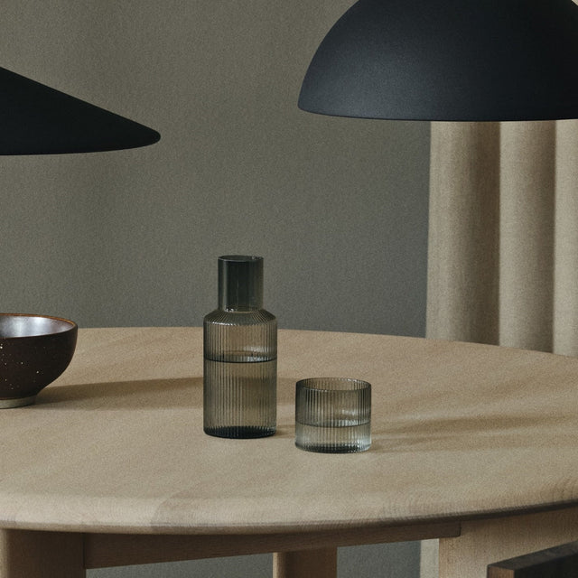 Karaffe und Glas im Set Ripple - ferm LIVING - DesignWe.Love