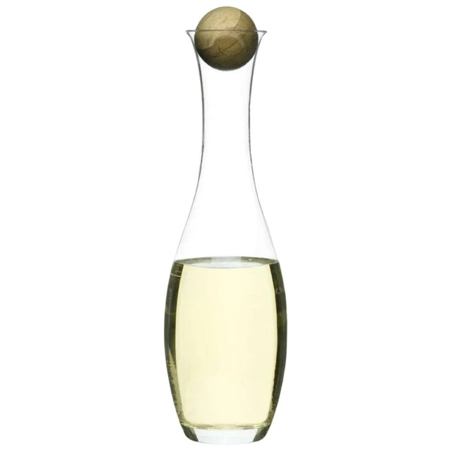 Karaffe Nature mit Kugel aus Eiche - Sagaform - DesignWe.Love