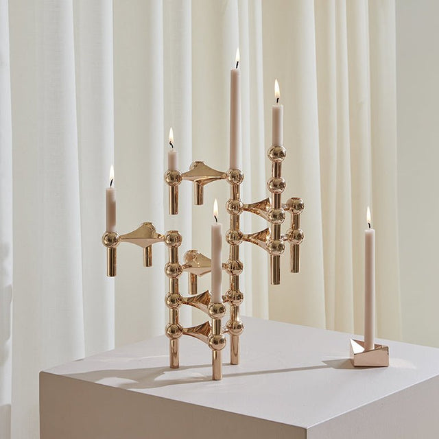 Kerzen im 12er Set Ø 1,3 cm - Stoff Nagel - DesignWe.Love
