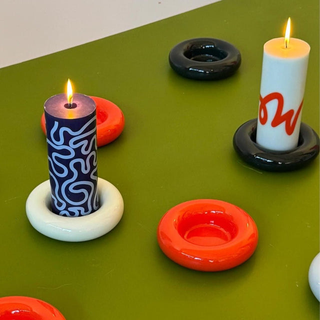Kerzenhalter aus Keramik BOB Dark Green Small - Studio About - DesignWe.Love