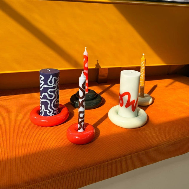 Kerzenhalter aus Keramik BOB Dark Green Small - Studio About - DesignWe.Love