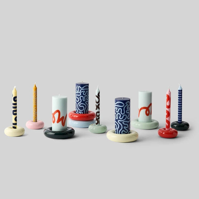 Kerzenhalter aus Keramik BOB Gelb Large - Studio About - DesignWe.Love