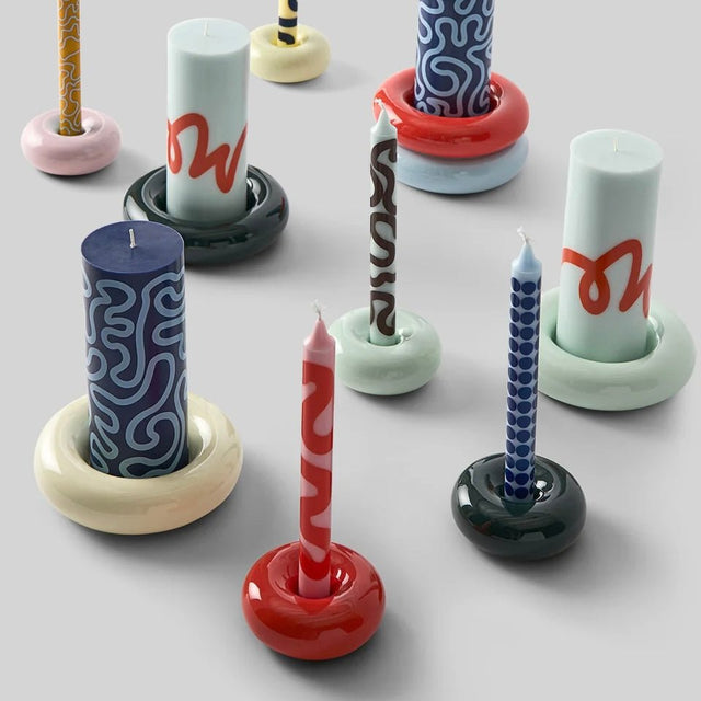 Kerzenhalter aus Keramik BOB Gelb Small - Studio About - DesignWe.Love