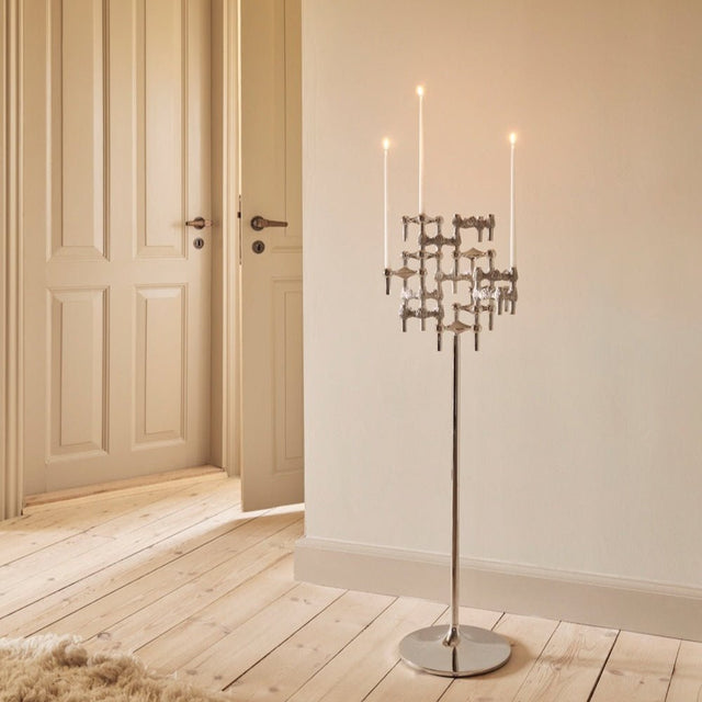 Kerzenhalter Quist Brushed Chrom - Stoff Nagel - DesignWe.Love