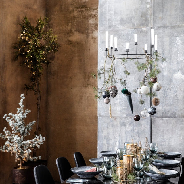 Kerzenständer Ring Schwarz - House Doctor - DesignWe.Love