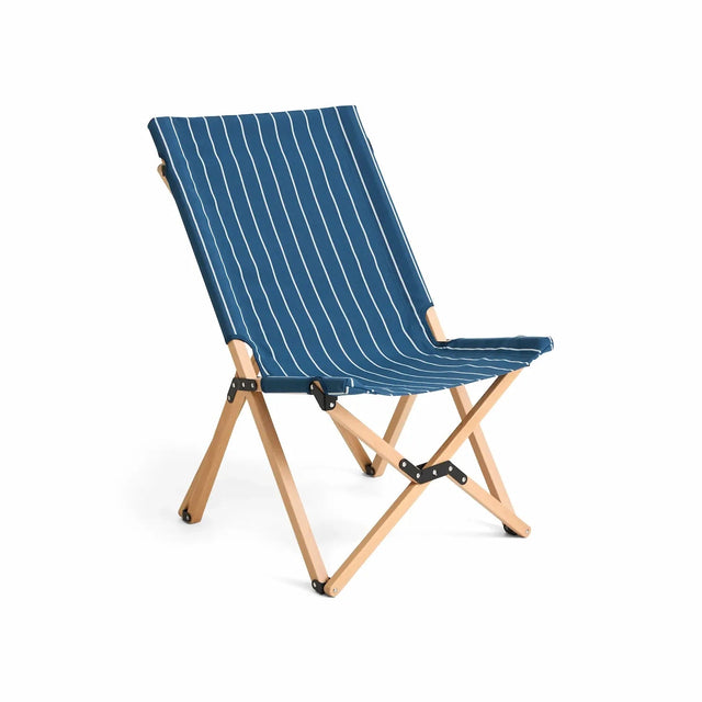 Klappstuhl Holz gestreift - HAY Folding Chair Seitenansicht