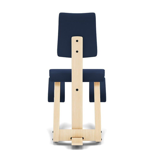 Kniestuhl mit Rückenlehne Variable Plus (Natur/Blau) - Varier Furniture - DesignWe.Love
