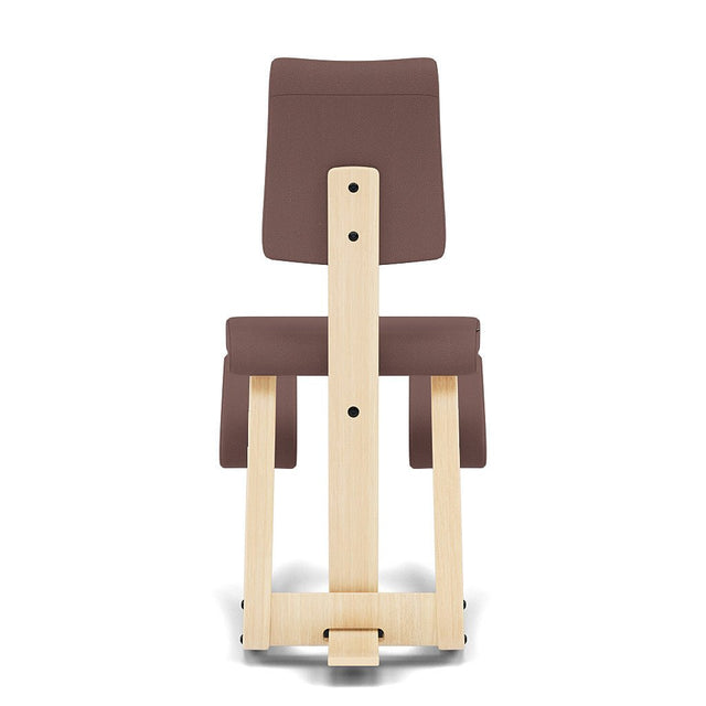 Kniestuhl mit Rückenlehne Variable Plus (Natur/Braun) - Varier Furniture - DesignWe.Love