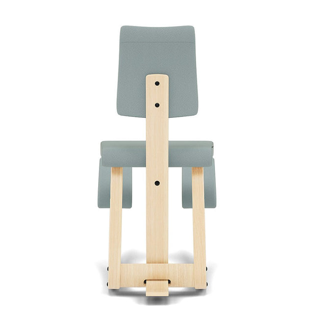 Kniestuhl mit Rückenlehne Variable Plus (Natur/Graugrün) - Varier Furniture - DesignWe.Love