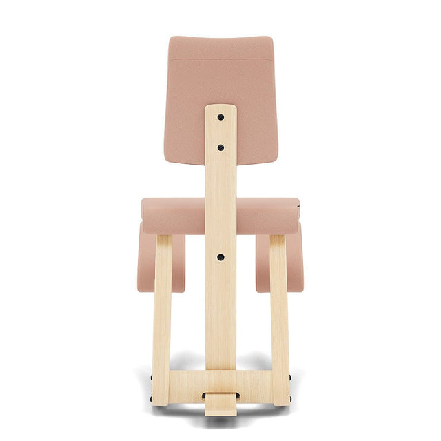 Kniestuhl mit Rückenlehne Variable Plus (Natur/Rose) - Varier Furniture - DesignWe.Love