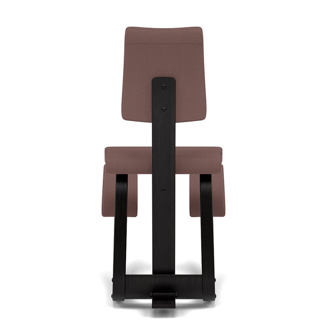 Kniestuhl mit Rückenlehne Variable Plus (Schwarz/Braun) - Varier Furniture - DesignWe.Love