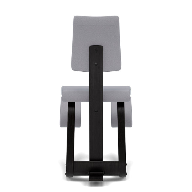Kniestuhl mit Rückenlehne Variable Plus (Schwarz/Grau) - Varier Furniture - DesignWe.Love