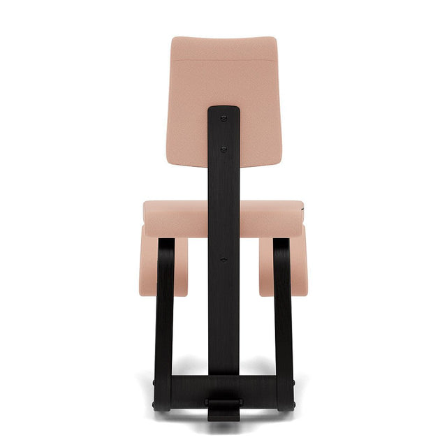 Kniestuhl mit Rückenlehne Variable Plus (Schwarz/Rose) - Varier Furniture - DesignWe.Love