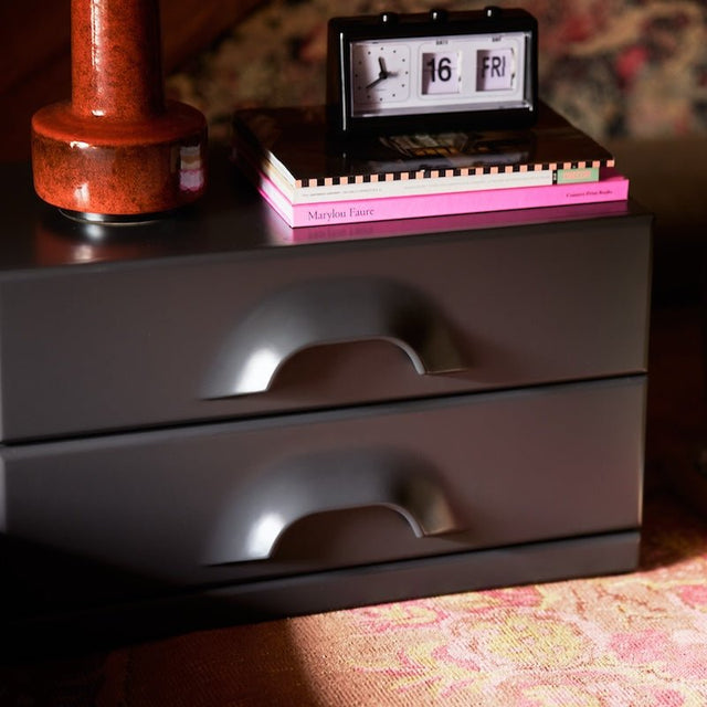 Kommode mit zwei Schubladen Charcoal - HK Living - DesignWe.Love