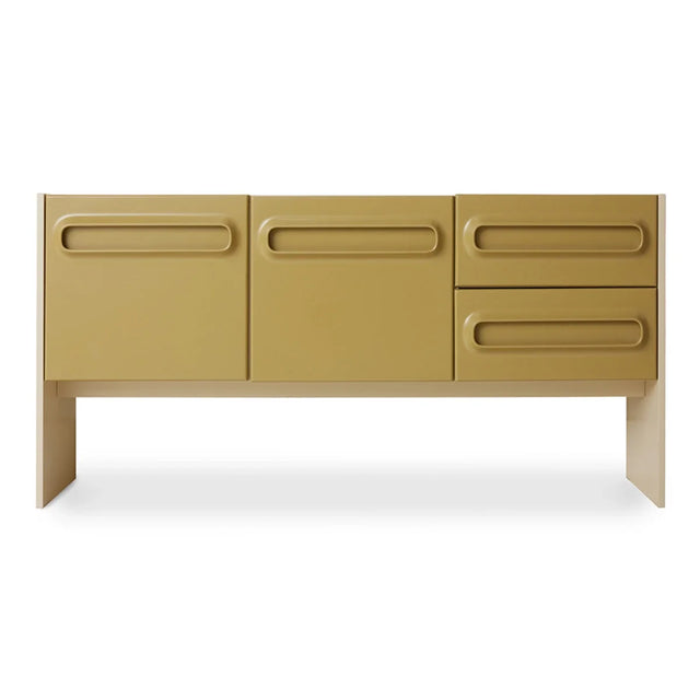 HKliving Space Dresser Kommode 160 cm in Salbei und Creme, Freisteller