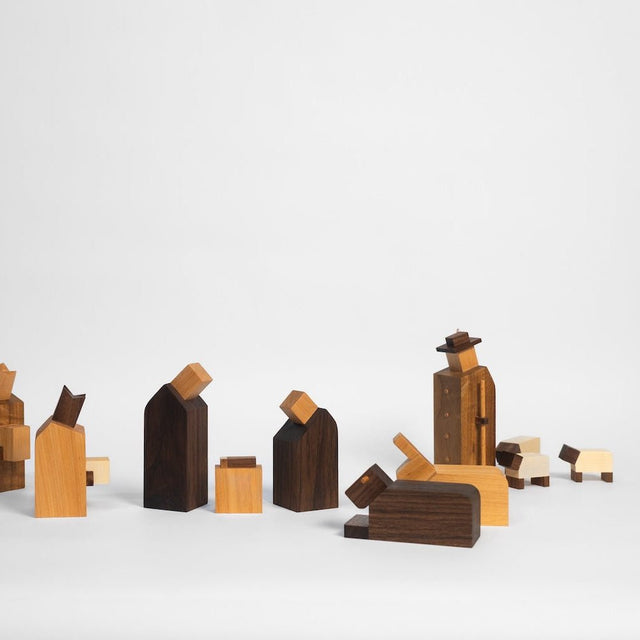 Krippenfigur Hirte Hans mit 3 Schafen - DesignWe.Love - DesignWe.Love
