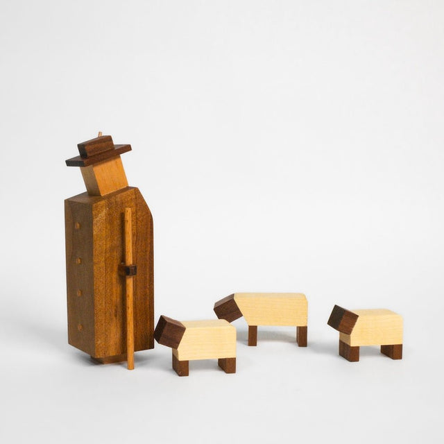 Krippenfiguren Set aus Holz handgefertigt - DesignWe.Love - DesignWe.Love