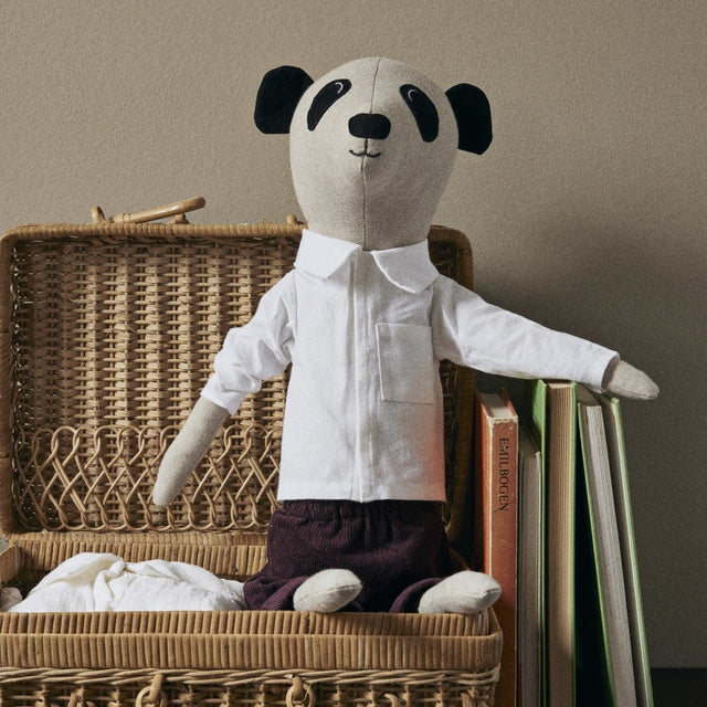 Kuscheltier Panda Teddy Natural - ferm LIVING - DesignWe.Love