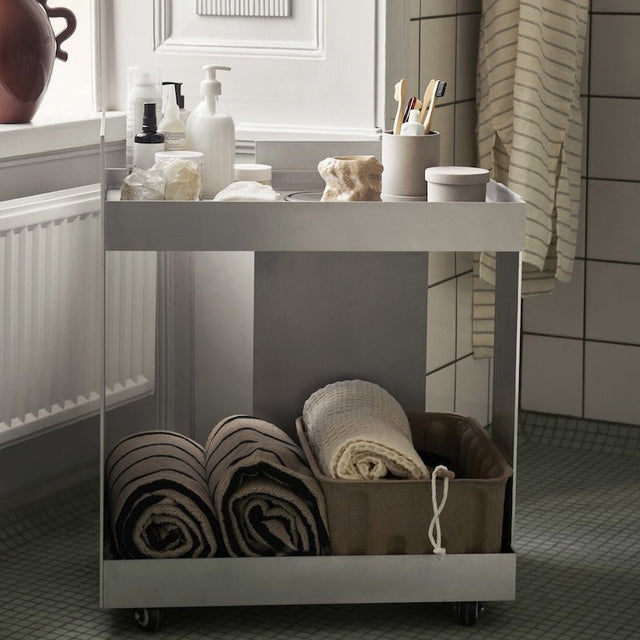 Lager Trolley Servierwagen Aluminium - ferm LIVING - DesignWe.Love