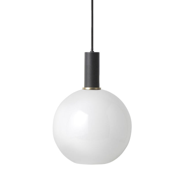 Lampenschirm Opal Shade mit kurzer Fassung Collect Pendant schwarz - ferm LIVING - DesignWe.Love