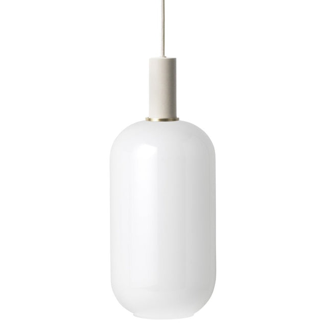 Lampenschirm Opal Shade mit kurzer Fassung Collect Pendant Weiß - ferm LIVING - DesignWe.Love