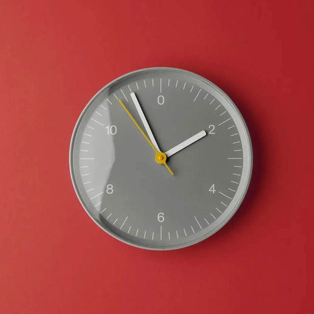 Lautlose Wanduhr Jasper Morrison Grau - HAY Wall Clock