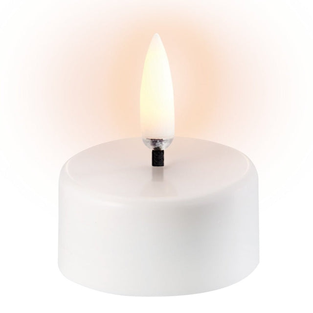 LED Teelicht aus ABS Kunststoff Ø3,9cm weiß - Uyuni - DesignWe.Love
