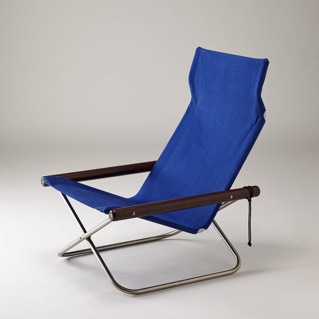 Nychair X Loungesessel Blau Dunkelbraun – designwe.love
