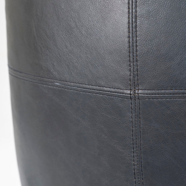 Loungesessel Sven Leder Schwarz drehbar - Eleonora - DesignWe.Love