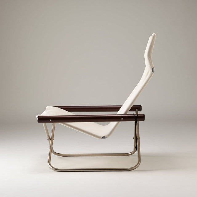 Nychair X Loungesessel Weiß Dunkelbraun – designwe.love