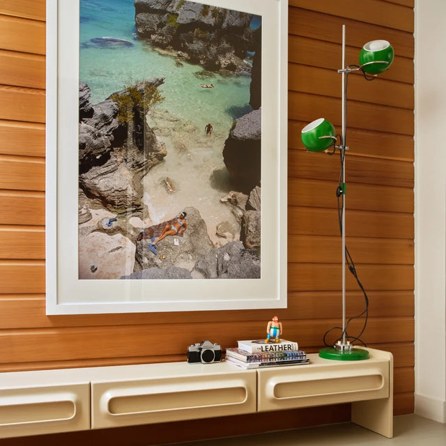 HKliving Space Lowboard 200 cm Creme im Interieur