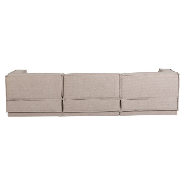 Manu Chaise Lounge Sofa Grob Chenille Natur (links) - WOOOD - DesignWe.Love