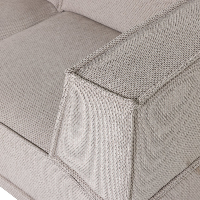 Manu Chaise Lounge Sofa Grob Chenille Natur (links) - WOOOD - DesignWe.Love