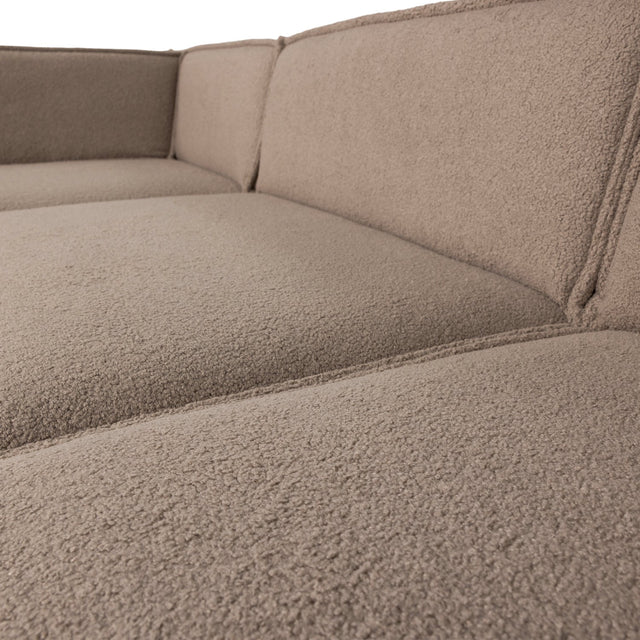 Manu Chaise Lounge Sofa Teddy Taupe (links) - WOOOD - DesignWe.Love