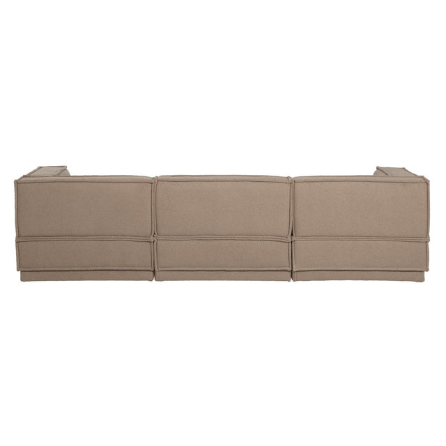 Manu Chaise Lounge Sofa Teddy Taupe (links) - WOOOD - DesignWe.Love