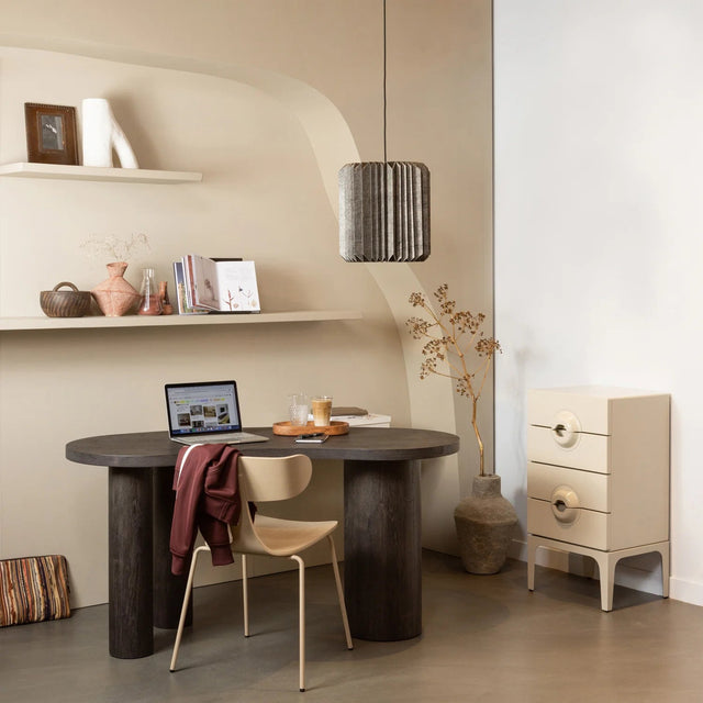 Merge Kommode mit vier Schubladen Greige - Woood - DesignWe.Love