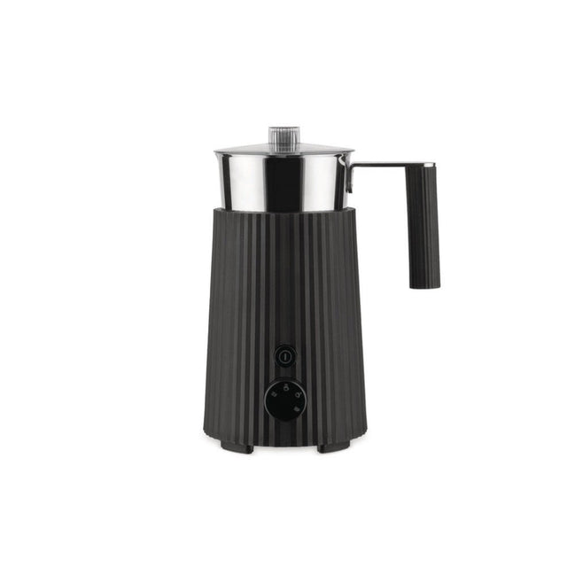 Milchaufschäumer Plissé 350ml Schwarz - Alessi - DesignWe.Love
