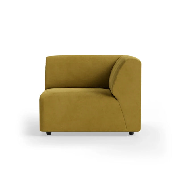 HKliving Jax Couch Modulsofa Ecke Rechts in Royal Velvet Thai Curry, Freisteller