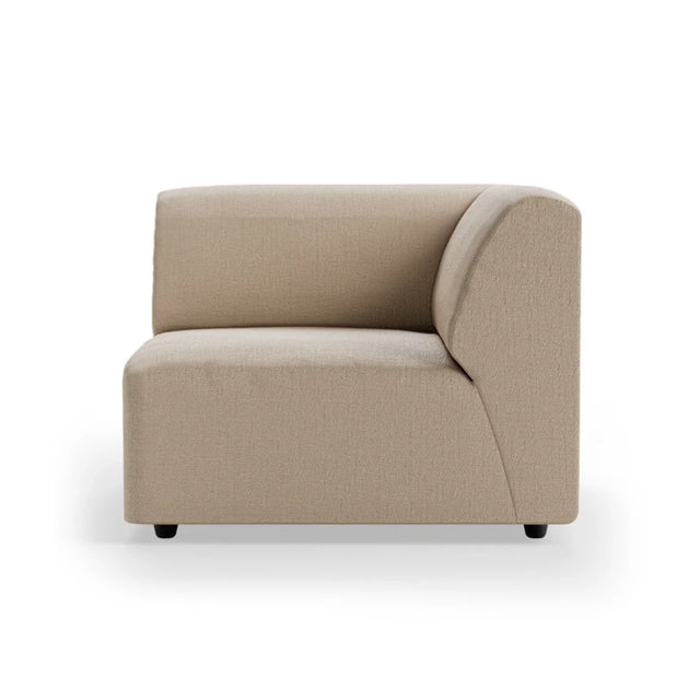 HKliving Jax Couch Modulsofa Endelement Rechts in Knotted Beige, Freisteller