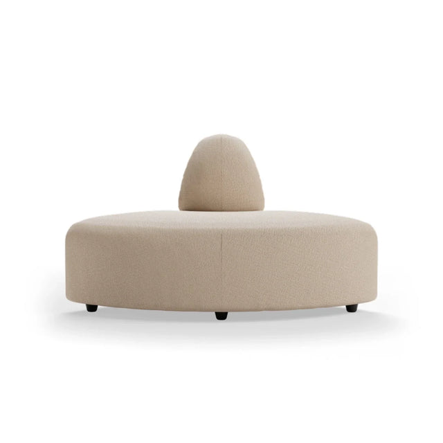 HKliving Jax Couch Modulsofa Halbrund in Knotted Beige, Freisteller