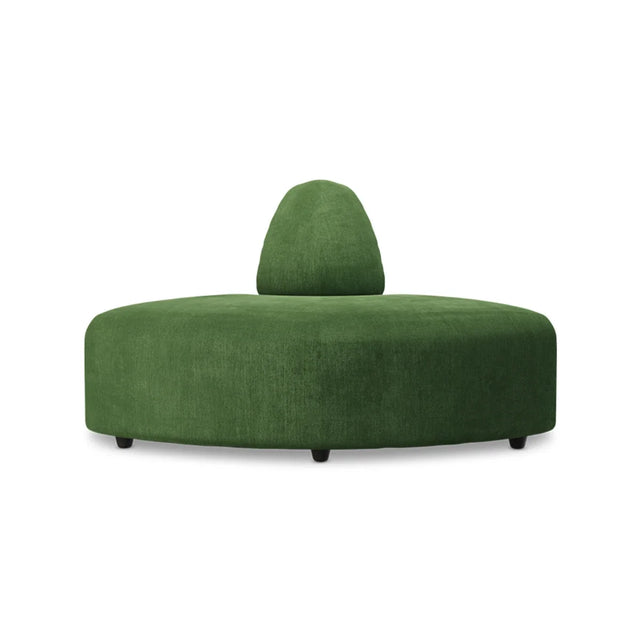 HKliving Jax Couch Modulsofa Halbrund in Royal Velvet Green, Freisteller