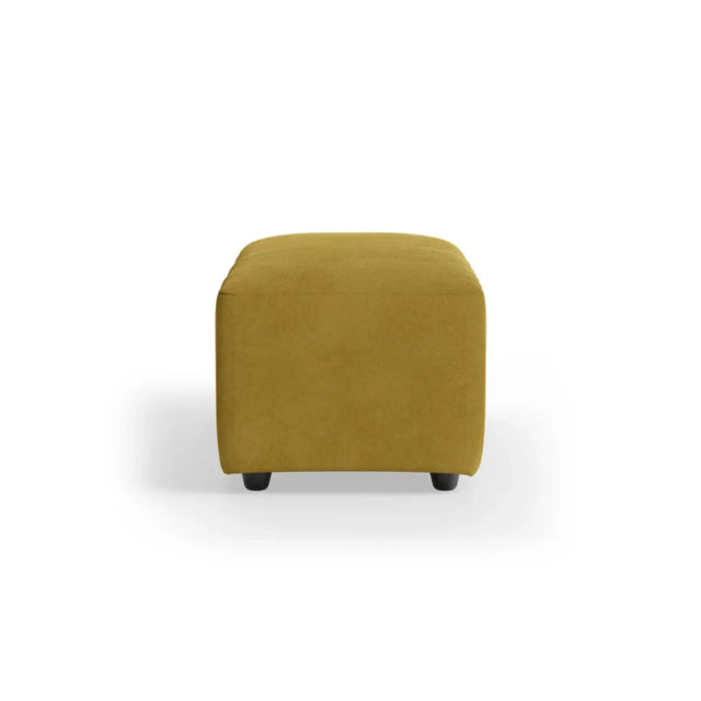 HKliving Jax Couch Modulsofa Hocker klein in Royal Velvet Thai Curry, Freisteller
