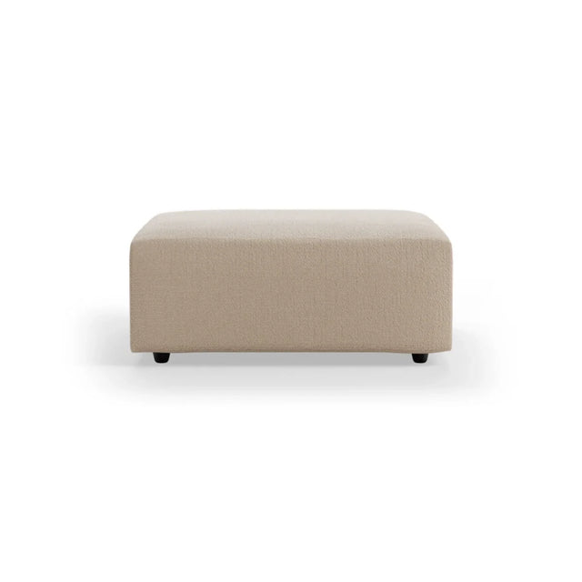 HKliving Jax Couch Modulsofa Hocker in Knotted Beige, Freisteller