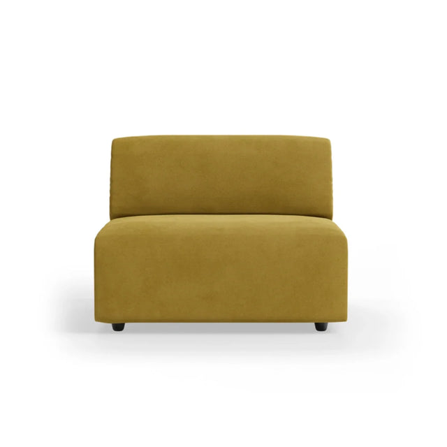 HKliving Jax Couch Modulsofa Mittelteil in Royal Velvet Thai Curry, Freisteller