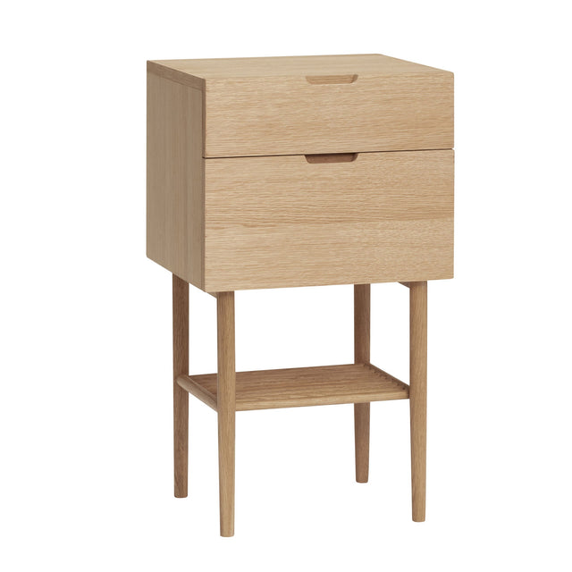 Nachttisch aus Eichenholz Naturfarben Acorn - Hübsch - DesignWe.Love