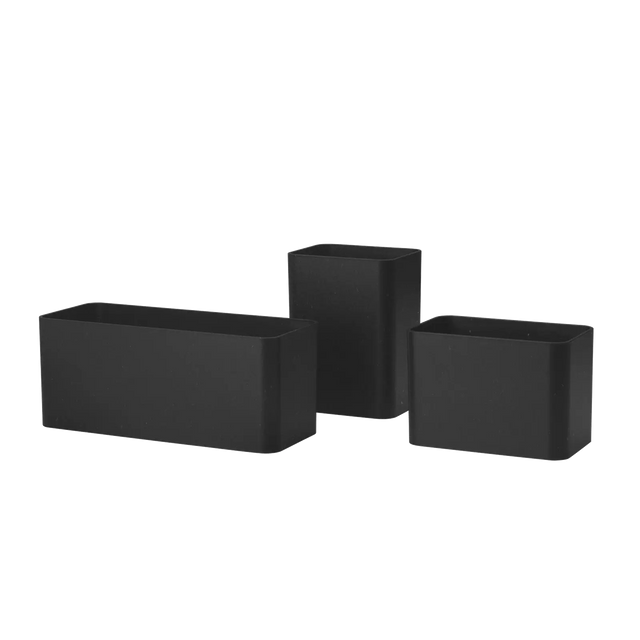Organizer Schwarz – String Furniture Regalsystem (3er Set)