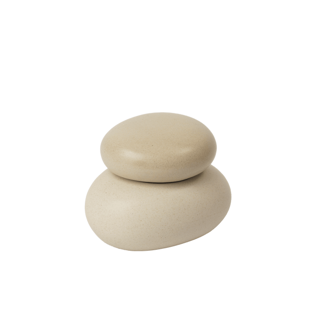Pebble Box small sand/cream - ferm LIVING - DesignWe.Love