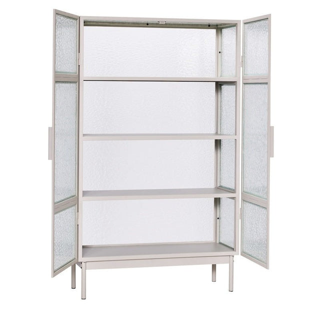 Plex Schrank mit Glastüren Grau - Hübsch Interior - DesignWe.Love