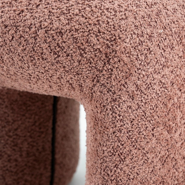 Polster Hocker Sahi Bouclé Terrakotta - By Boo - DesignWe.Love